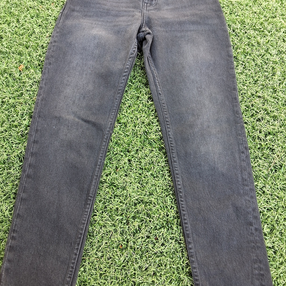 MNG Mango Mom Jeans High Waist Black Ankle Denim NWT Size 1/32